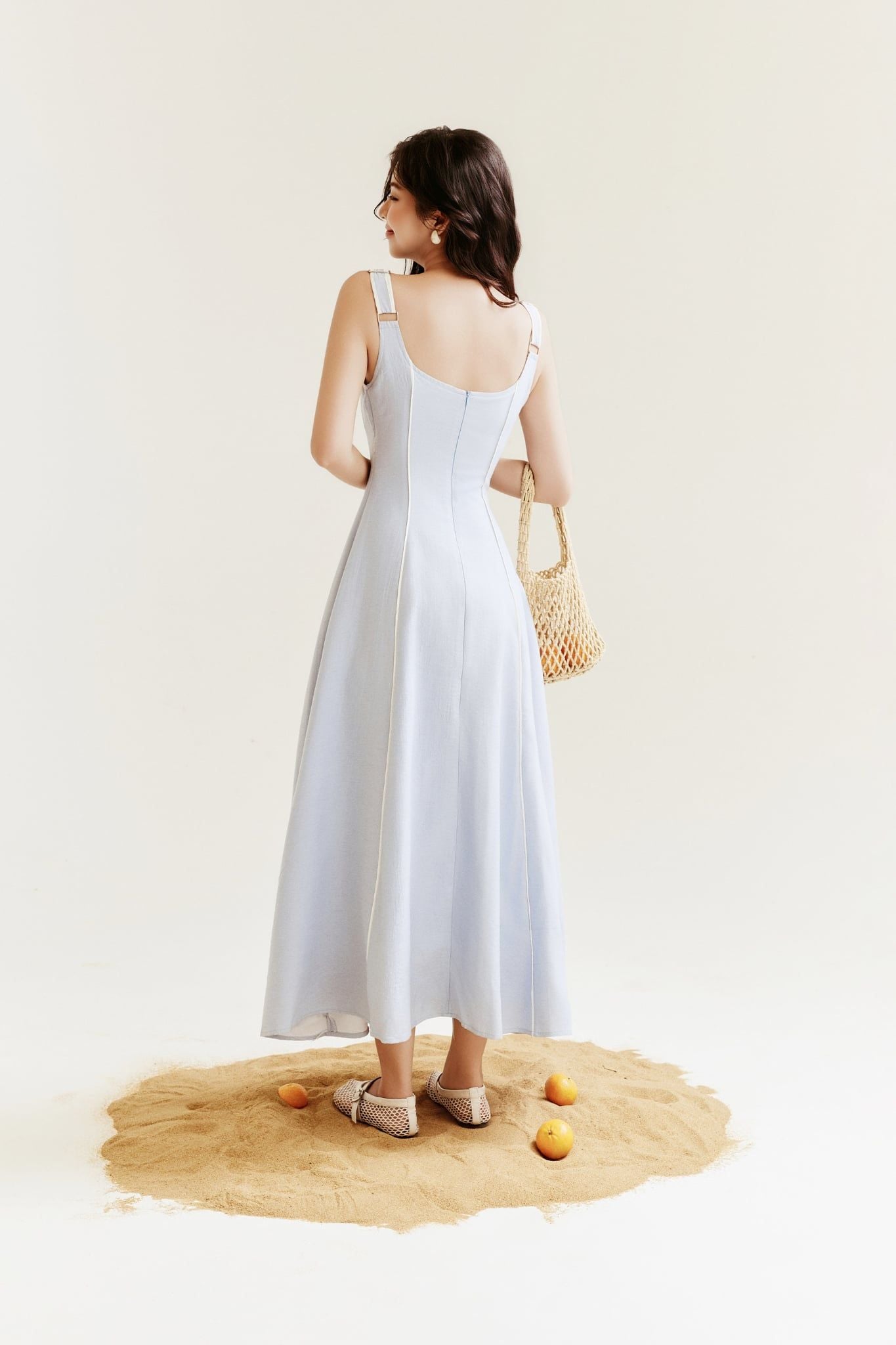 Đầm Dài Lyra Linen Midi