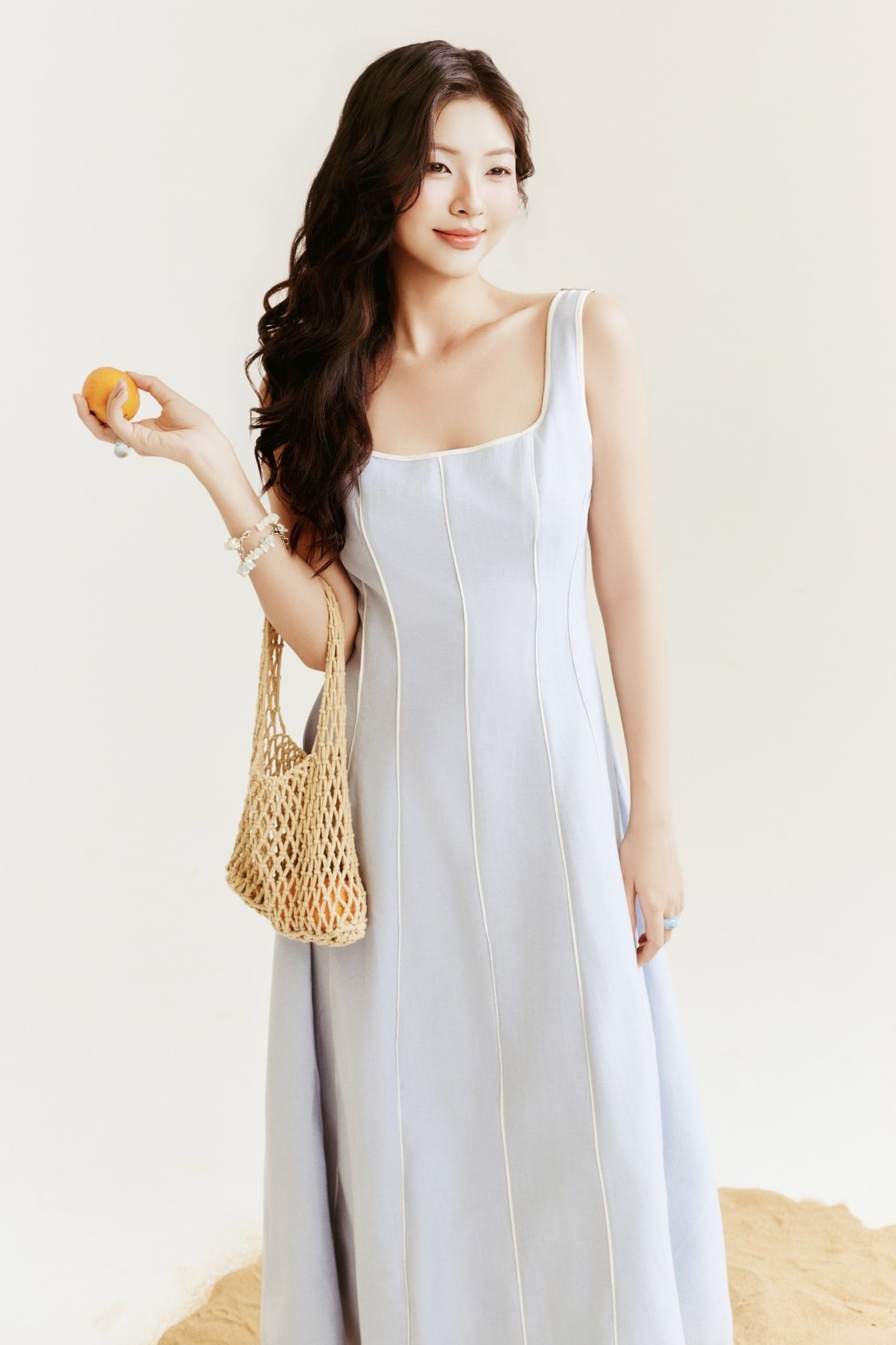 Đầm Dài Lyra Linen Midi