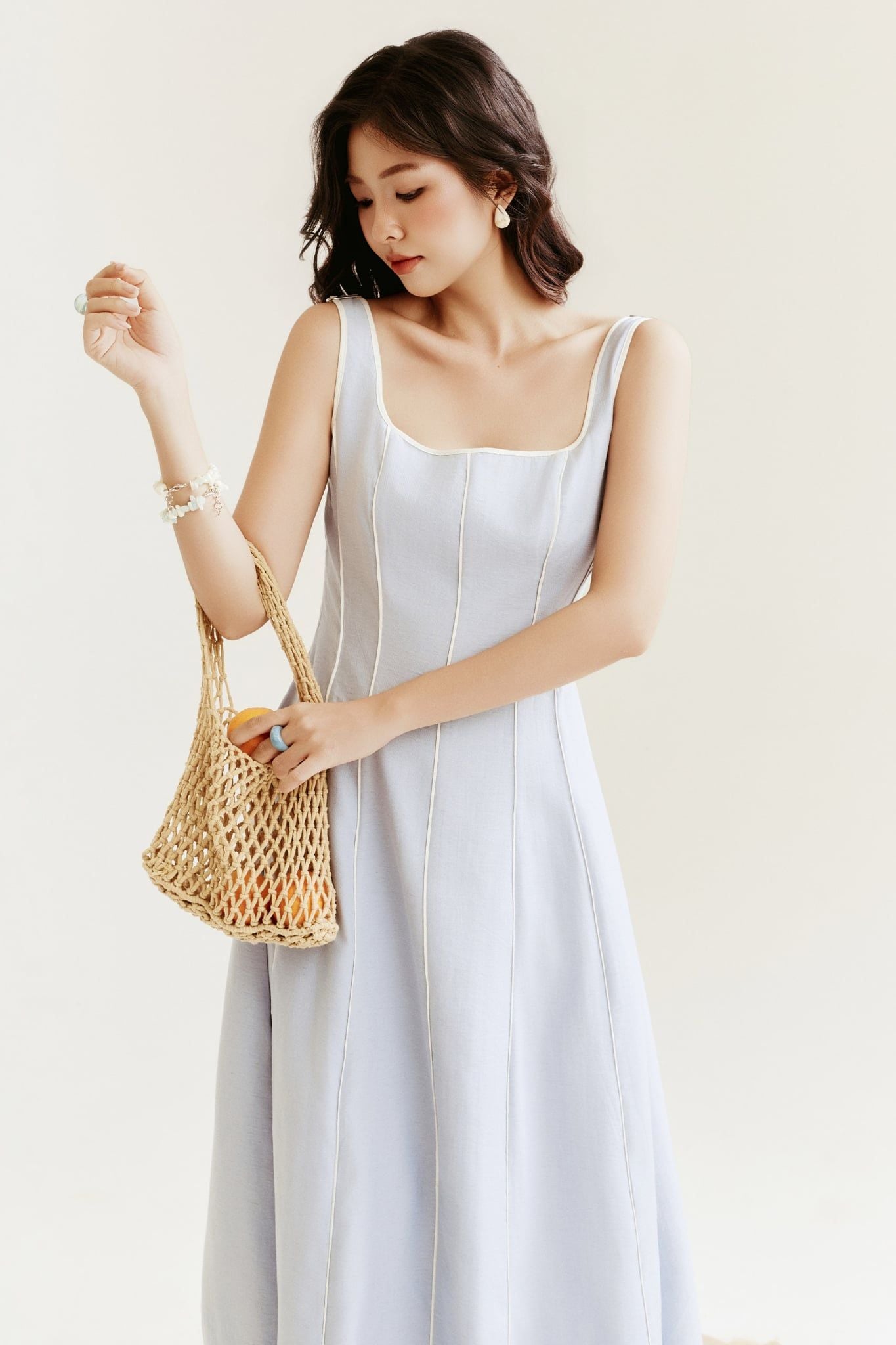 Đầm Dài Lyra Linen Midi