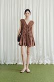 Đầm Ngắn Chấm Bi Elira Mini Dress