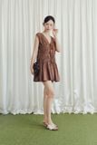 Đầm Ngắn Chấm Bi Elira Mini Dress