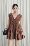 Đầm Ngắn Chấm Bi Elira Mini Dress