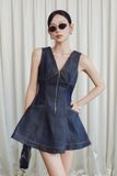 Đầm Ngắn Denim Sát Nách Jade Dress