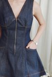 Đầm Ngắn Denim Sát Nách Jade Dress