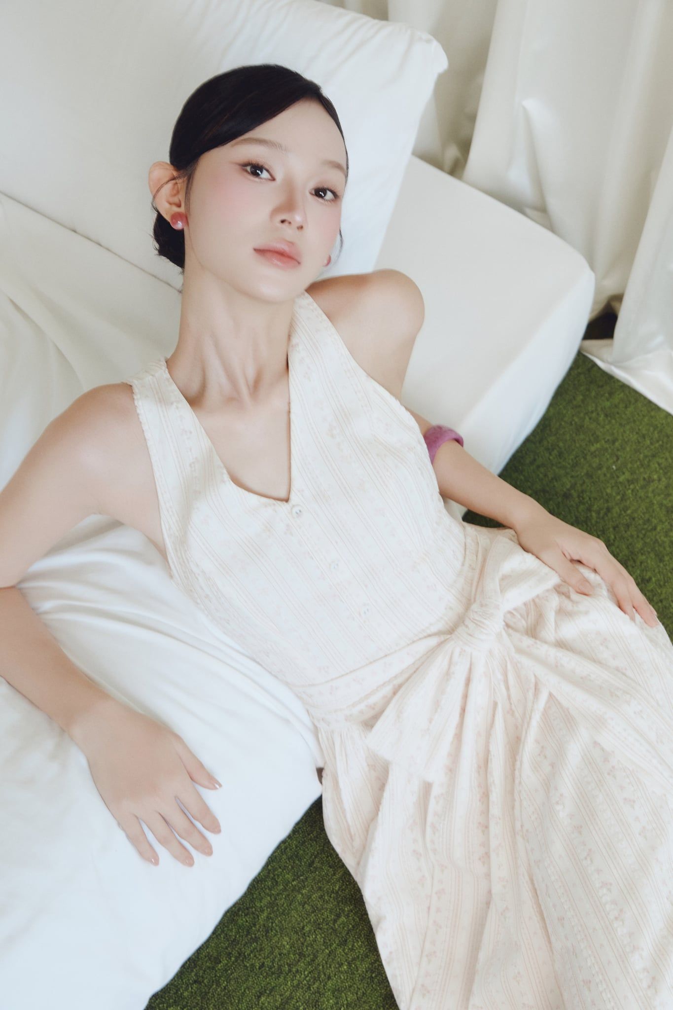 Đầm Dài Elara Tie Waist Midi