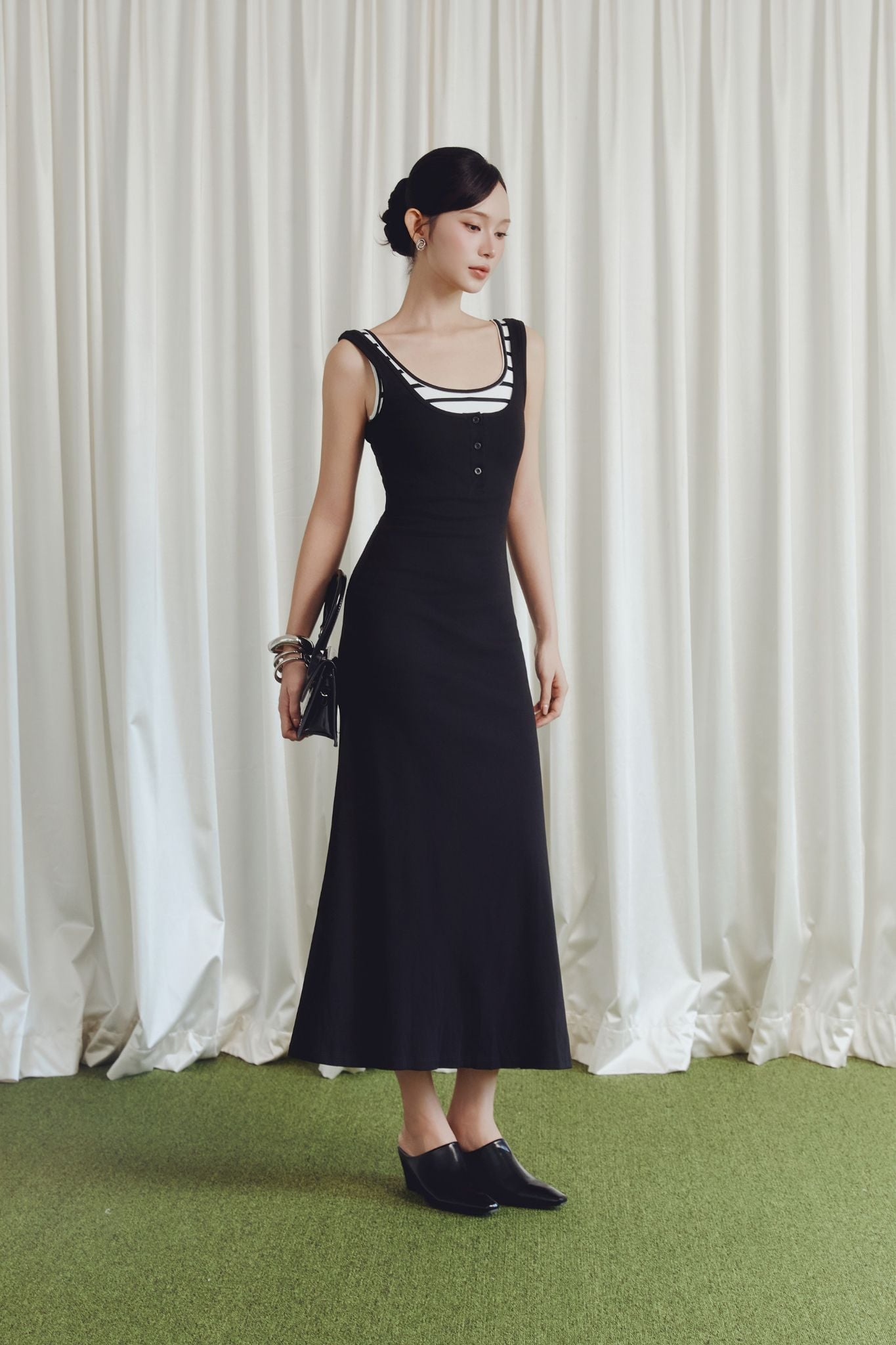 Đầm Dài Contour Ribbed