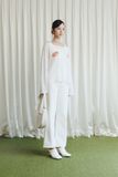 Quần Jean Straight White Basic