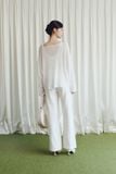 Quần Jean Straight White Basic