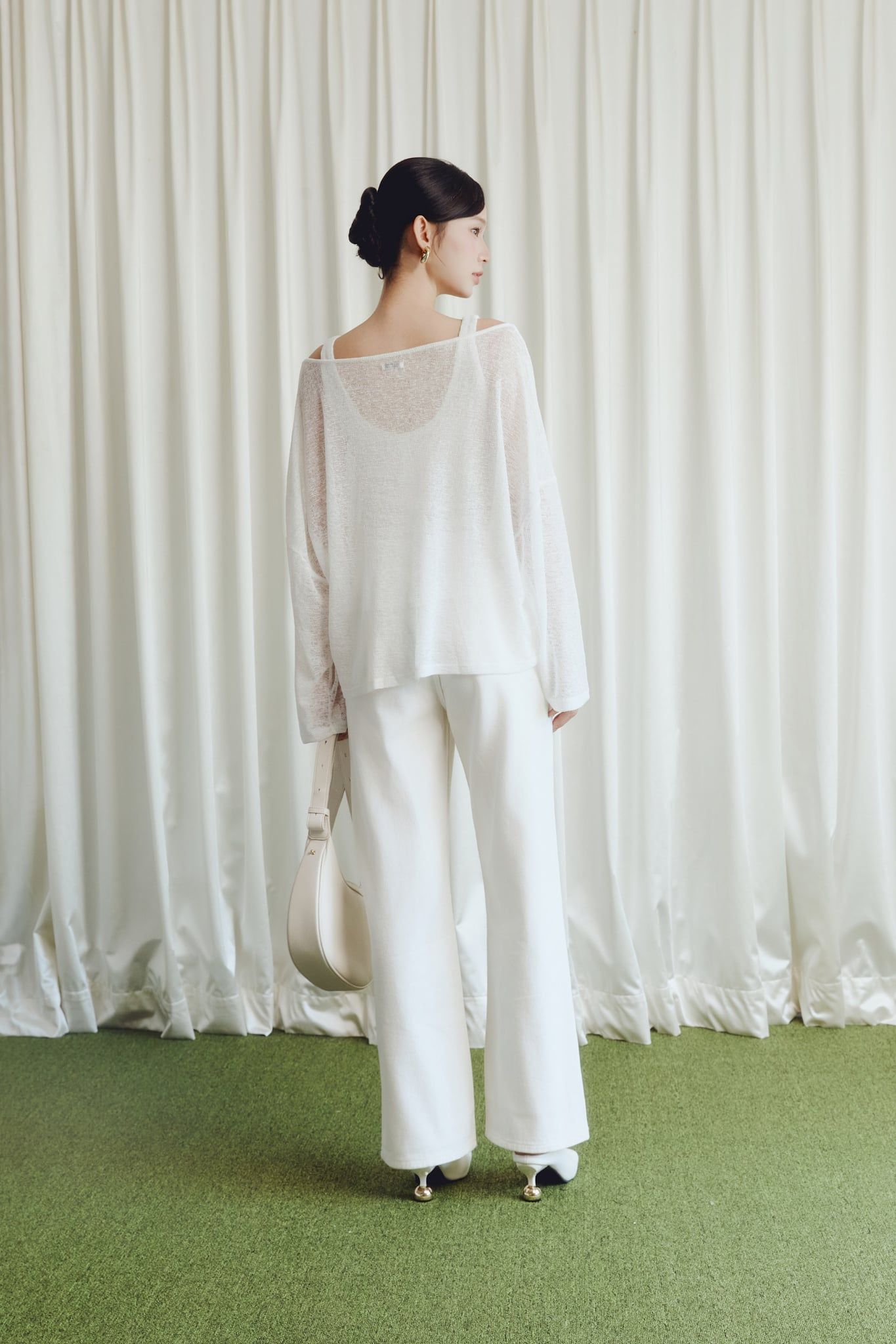 Quần Jean Straight White Basic