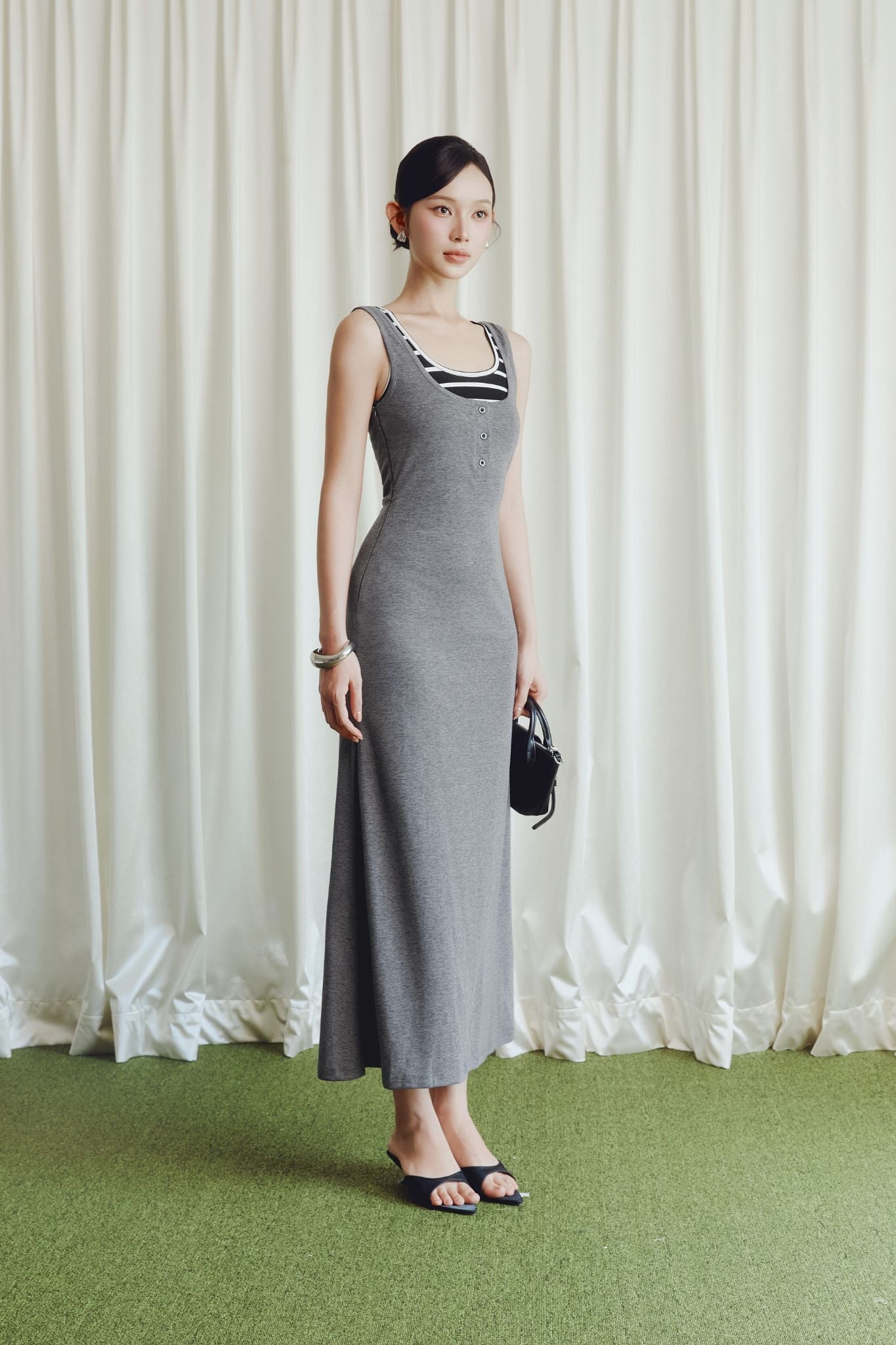 Đầm Dài Contour Ribbed