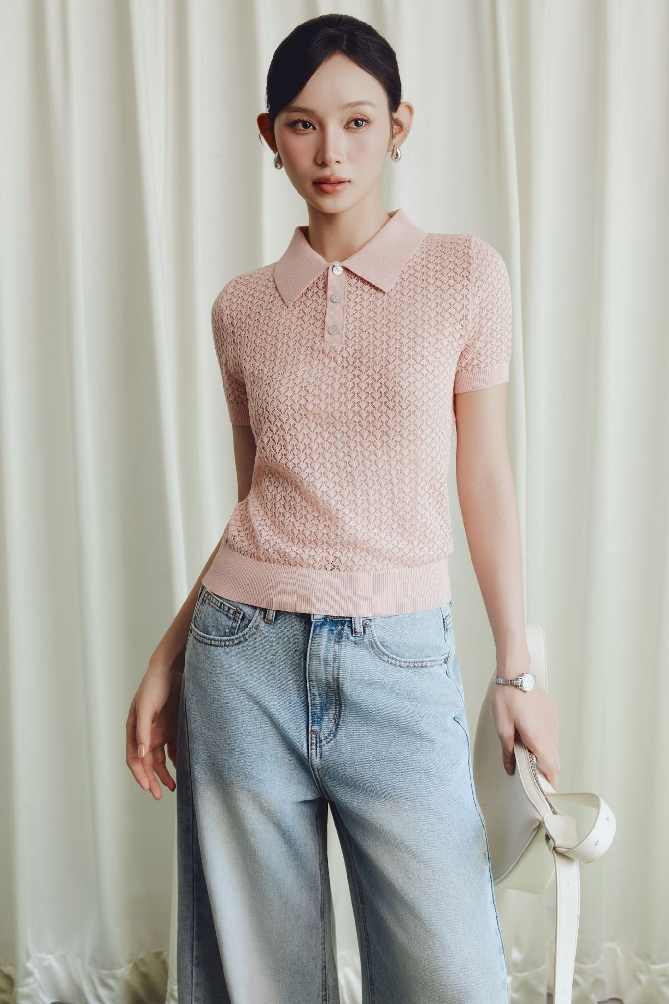 Áo Polo Rosé Knit