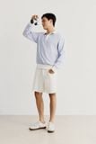 Áo Polo Oversize Oxford Sọc Phối Thun