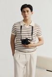 Áo Polo Regular Dệt Kim Stripe