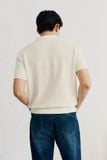 Áo Polo Boxy Dệt Kim Mesh Bear
