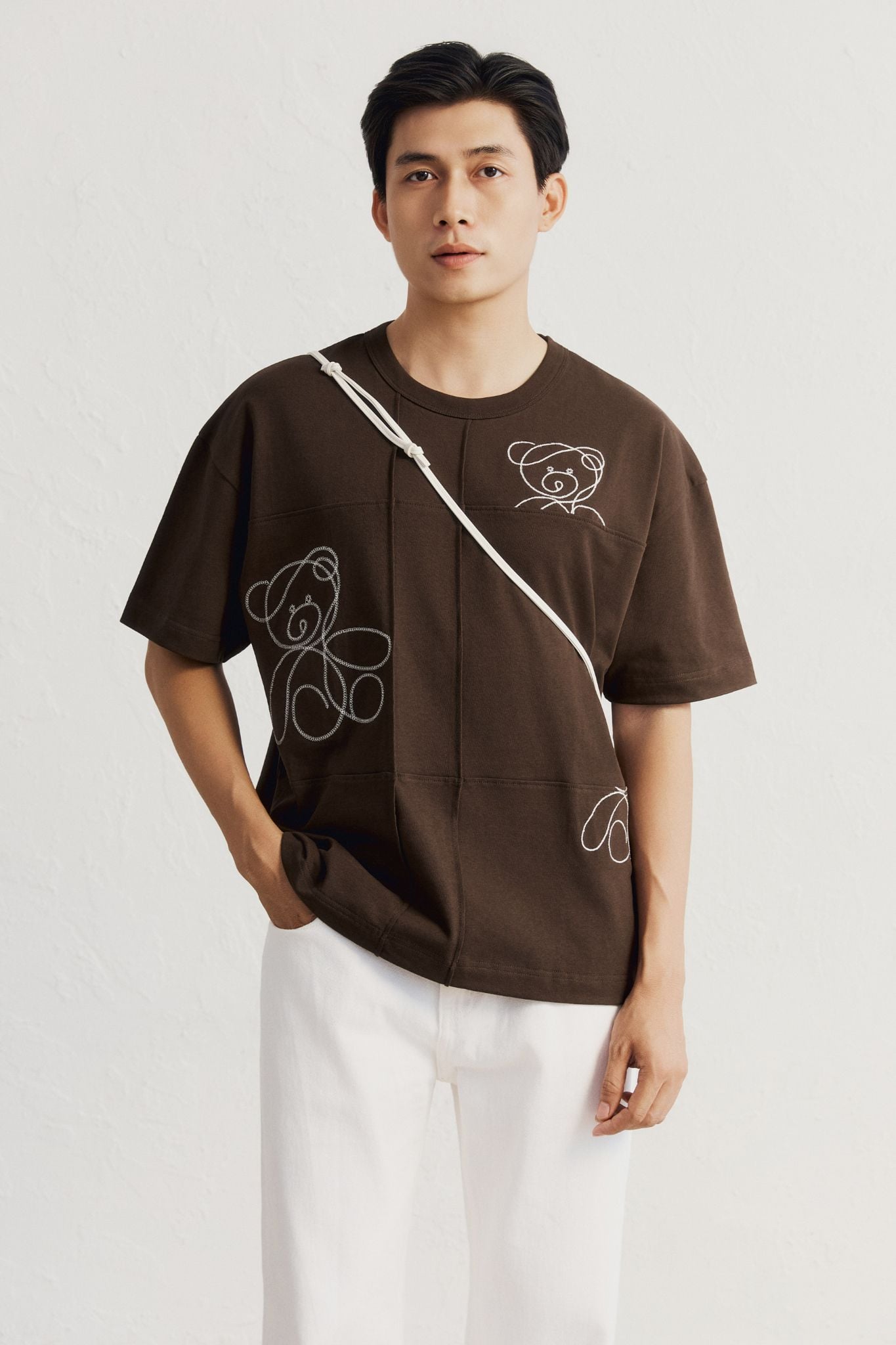  Áo Thun Oversize Grid Bear 