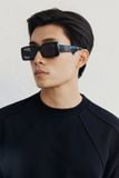 Áo Thun Boxy Rã Thân Trước Sau Black