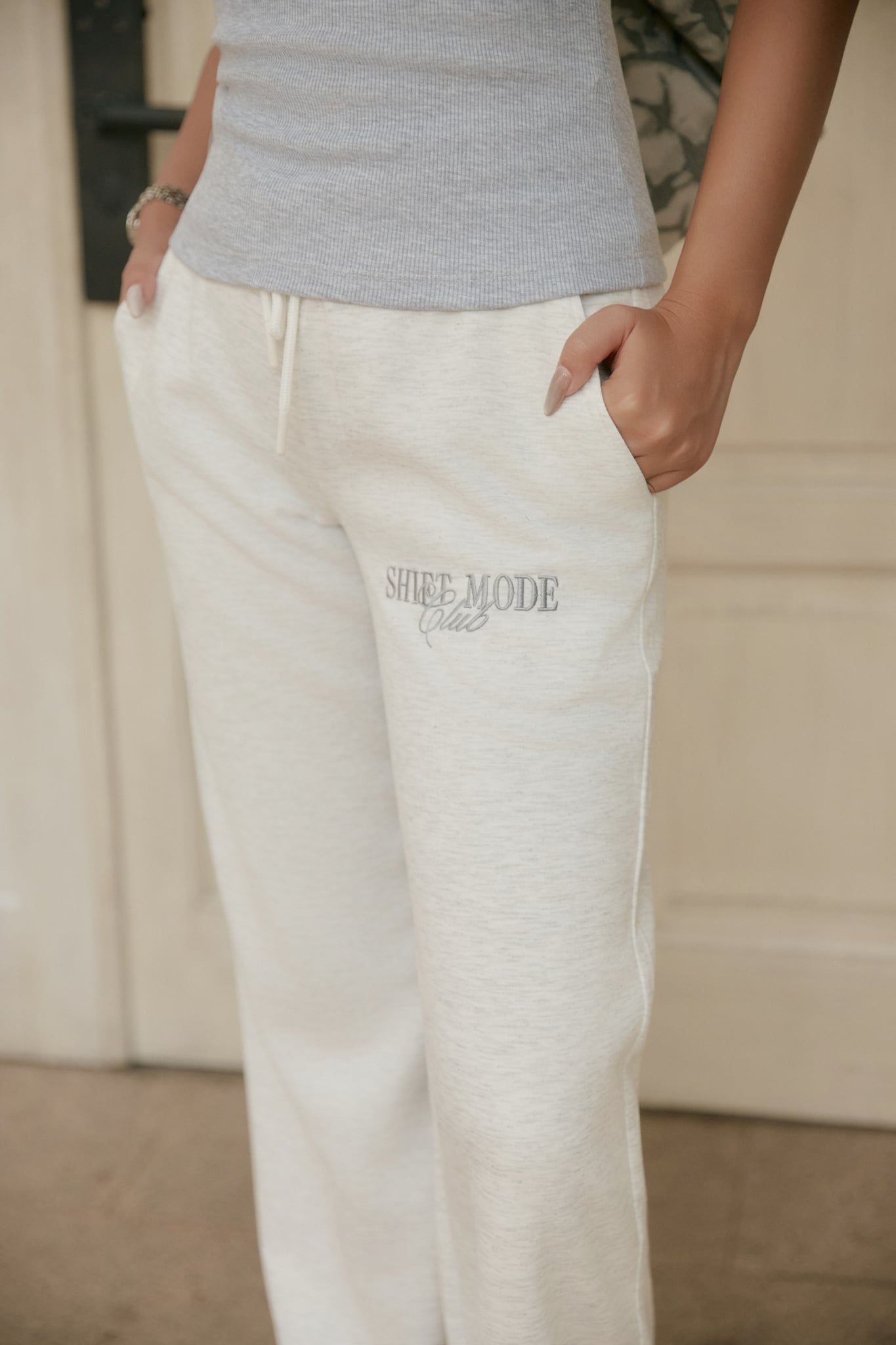 Quần Dài Sweatpants Ống Rộng Phối Bo Lưng
