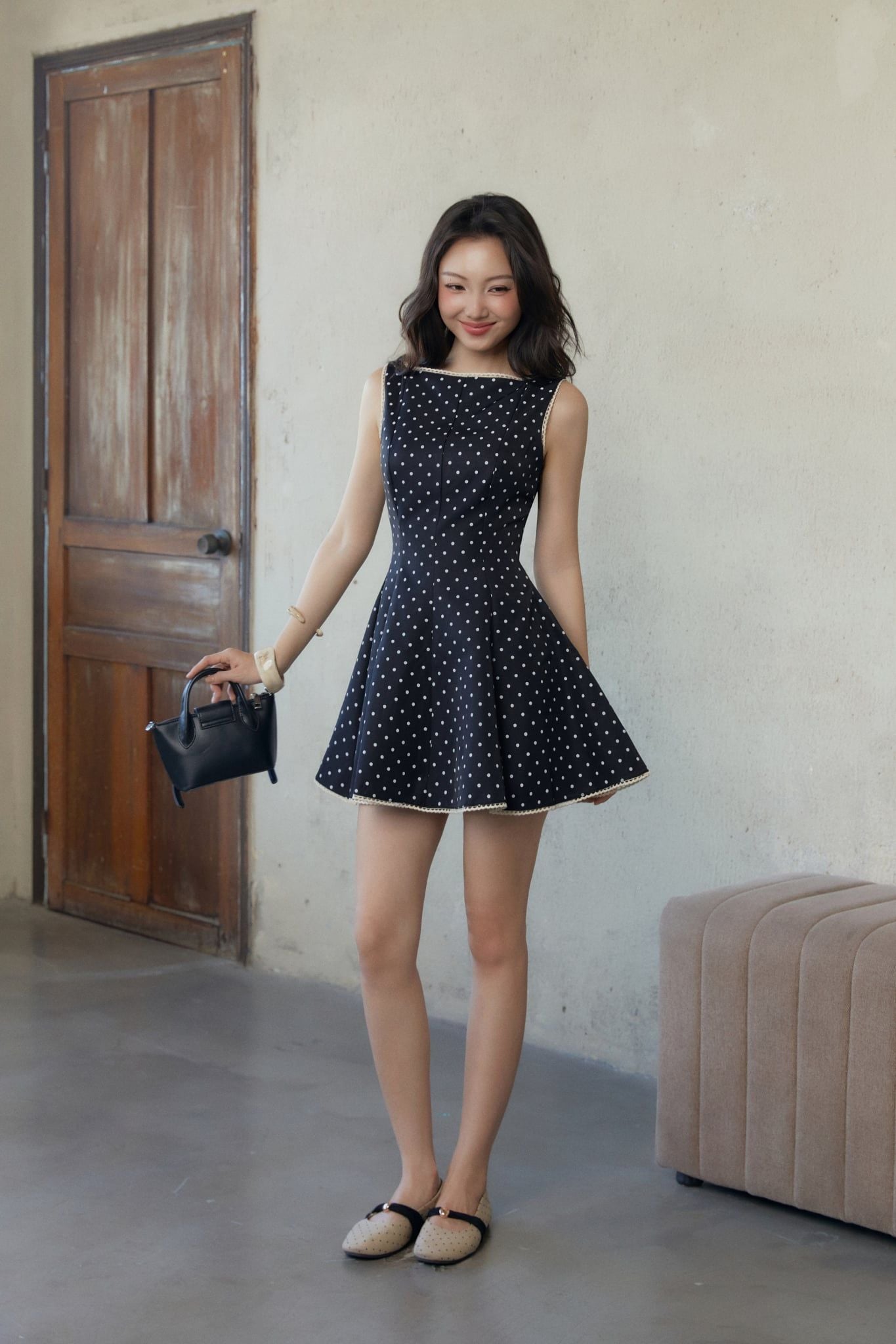  Đầm Ngắn French Ribbon Dress 