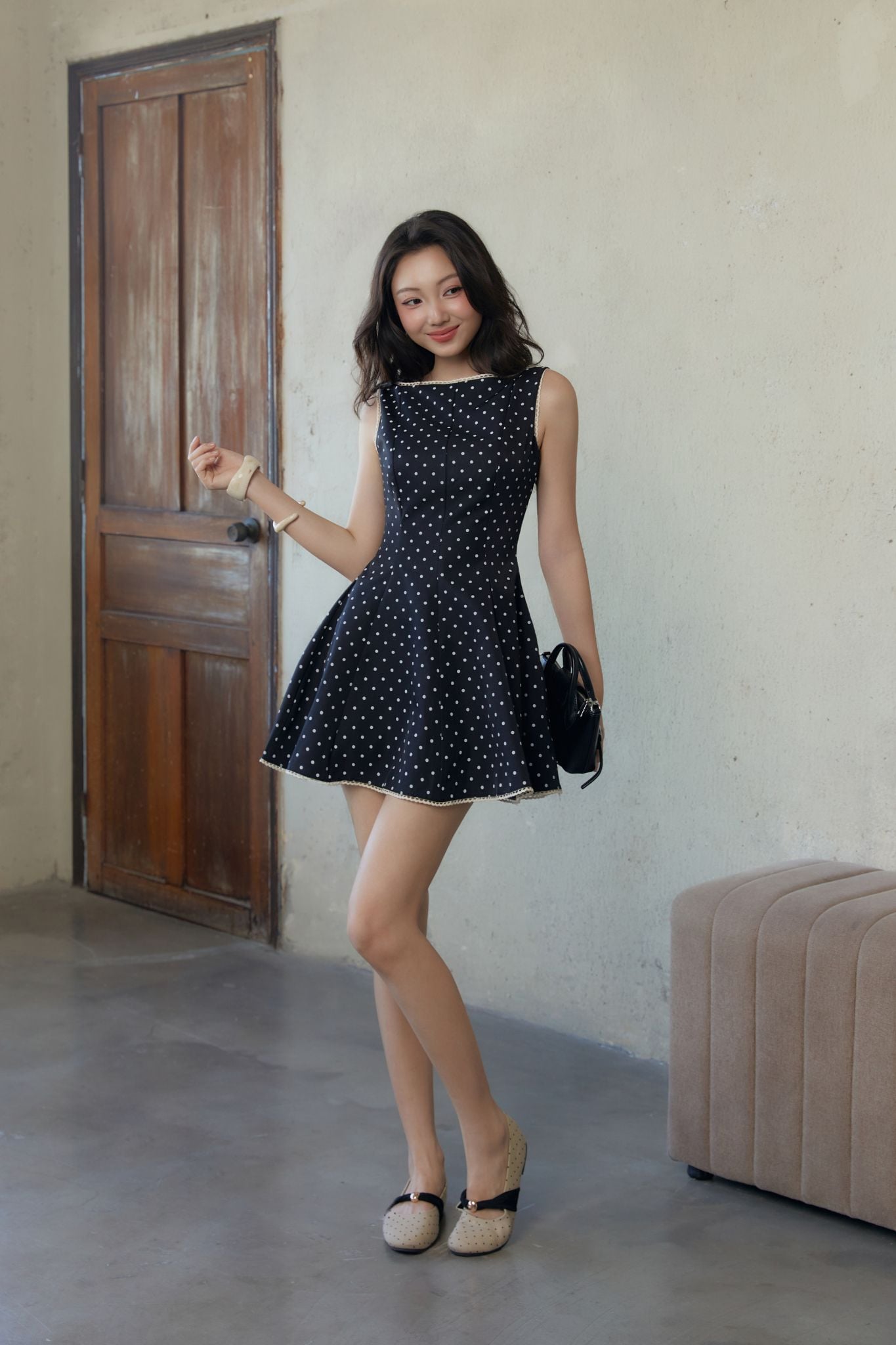 Đầm Ngắn French Ribbon Dress