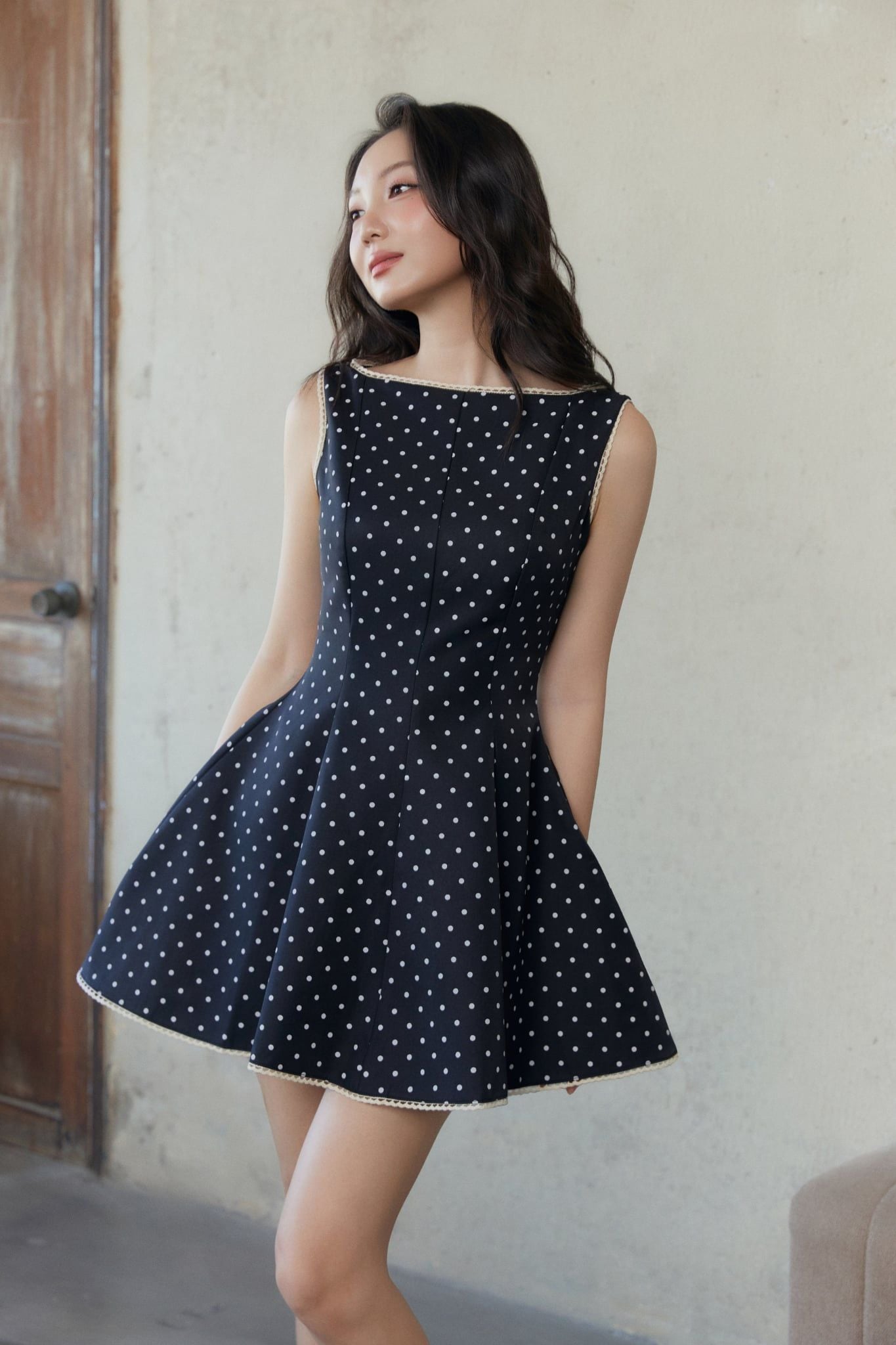 Đầm Ngắn French Ribbon Dress