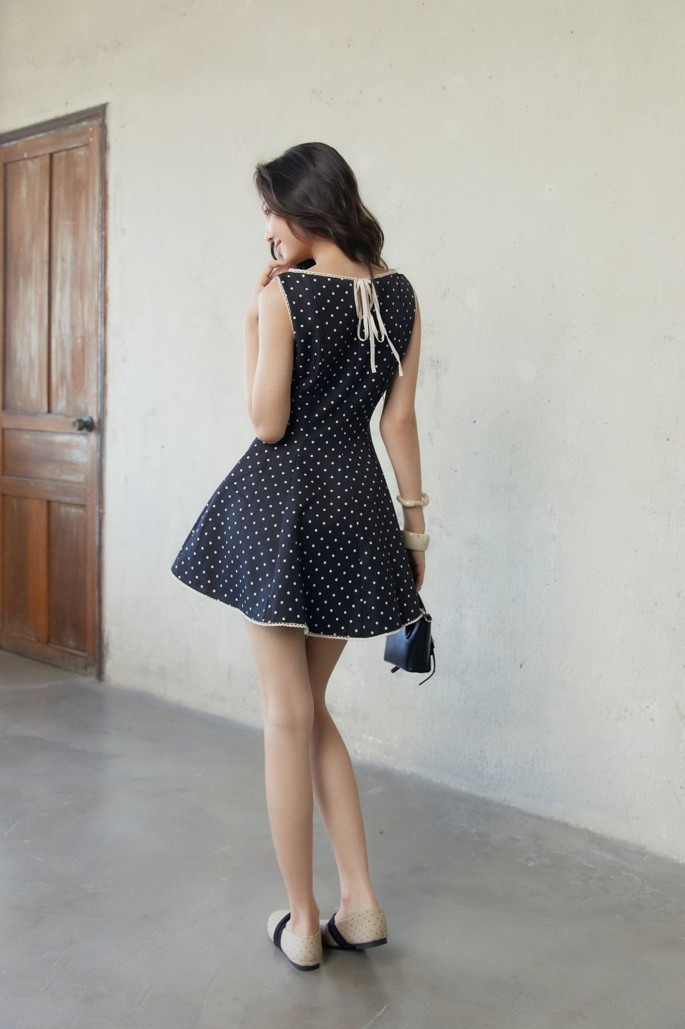 Đầm Ngắn French Ribbon Dress