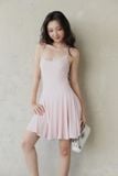 Đầm Ngắn Chất Thun Phối Ren Selena Cami Dress