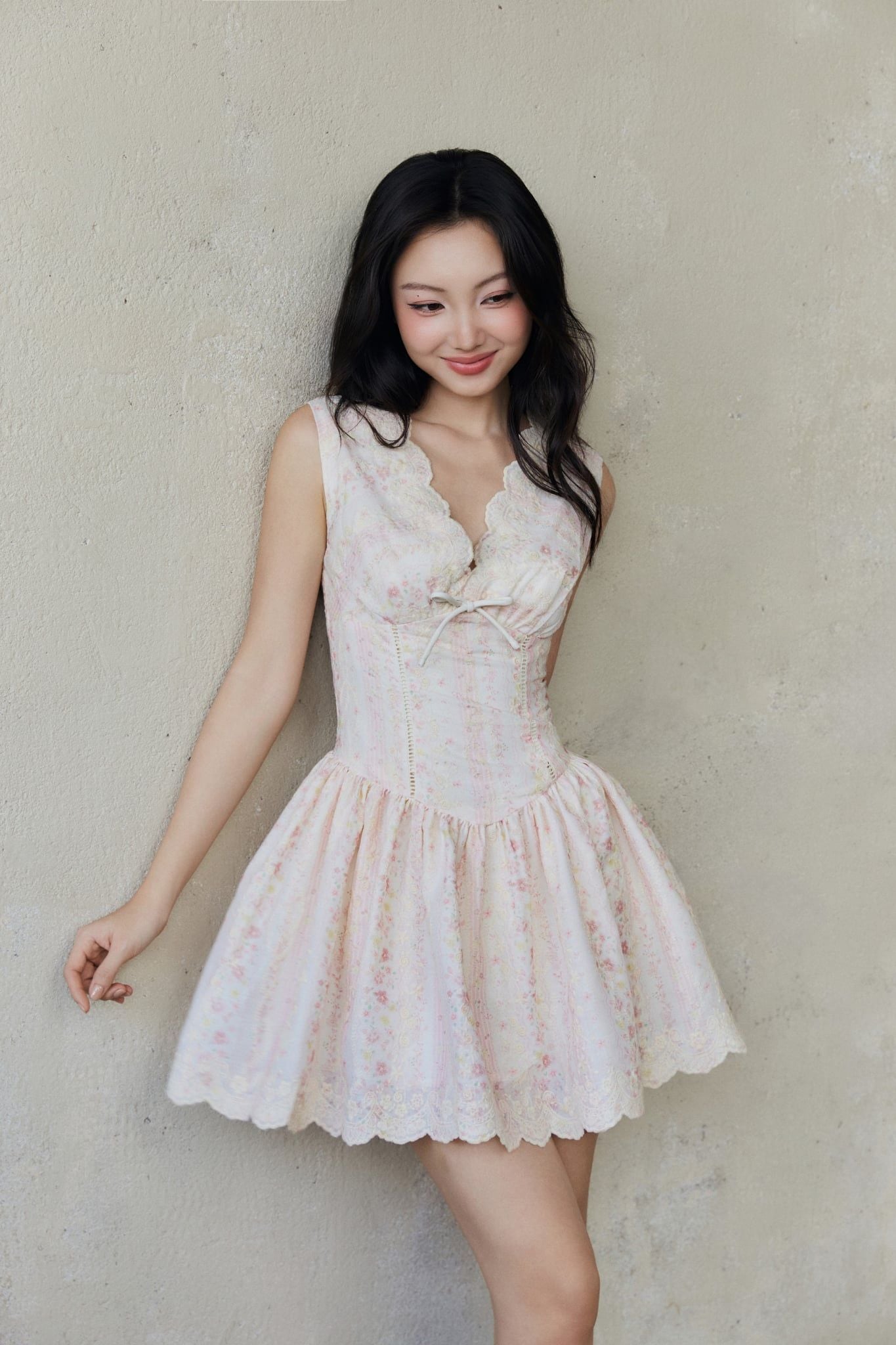  Đầm Ngắn Cổ V Rosalind Dress 