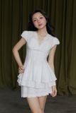 Áo Kiểu Chất Boi Thêu Parisian Muse Peplum