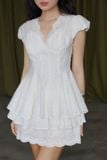 Áo Kiểu Chất Boi Thêu Parisian Muse Peplum