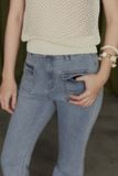 Quần Jean Ống Loe Flared Pocket Denim