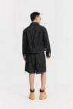 Quần Short Relaxed Jean Double Pleated Denim