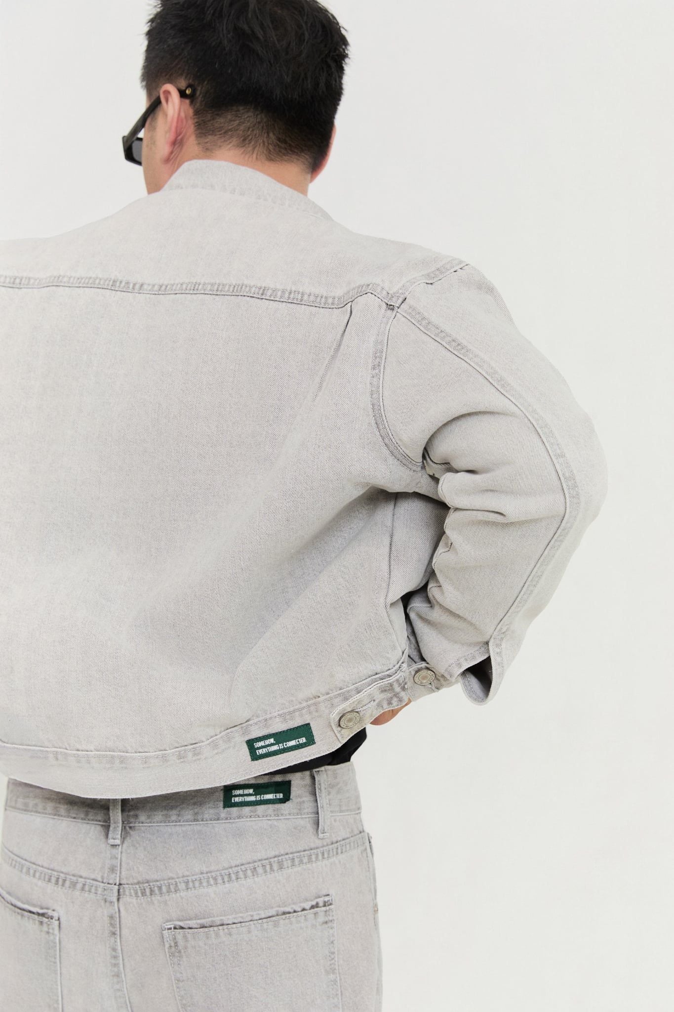 Áo Khoác Jean Boxy Static Gray Denim