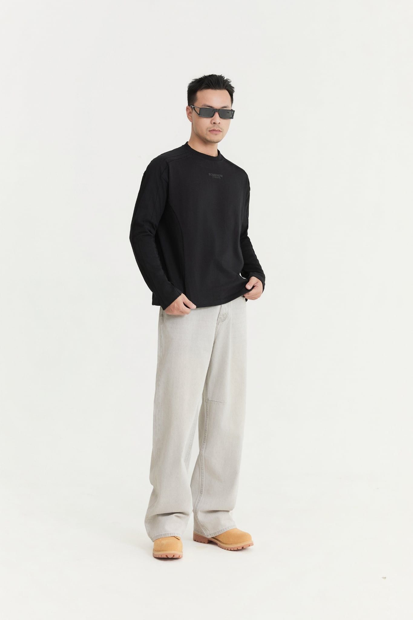 Quần Jean Relaxed Static Gray Denim