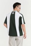 Áo Polo Oversize Kẻ Sọc Xanh 360GSM