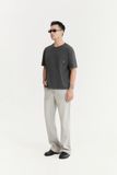 Áo Thun Boxy Wash  Static Gray