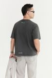Áo Thun Boxy Wash  Static Gray