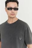 Áo Thun Boxy Wash  Static Gray