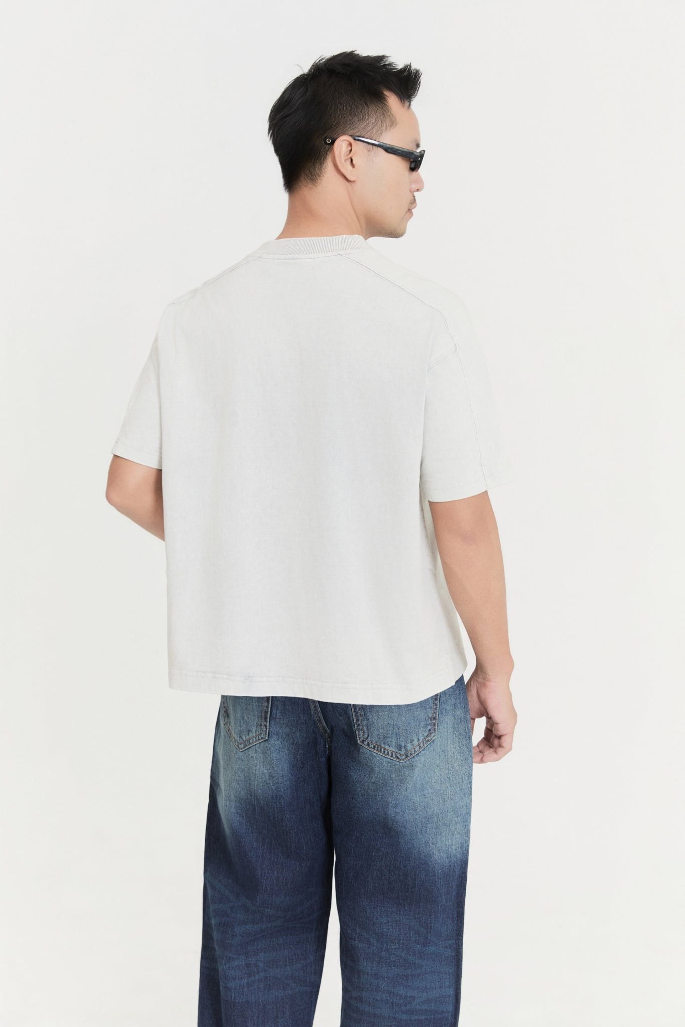 Áo Thun Boxy Printed Wash V1