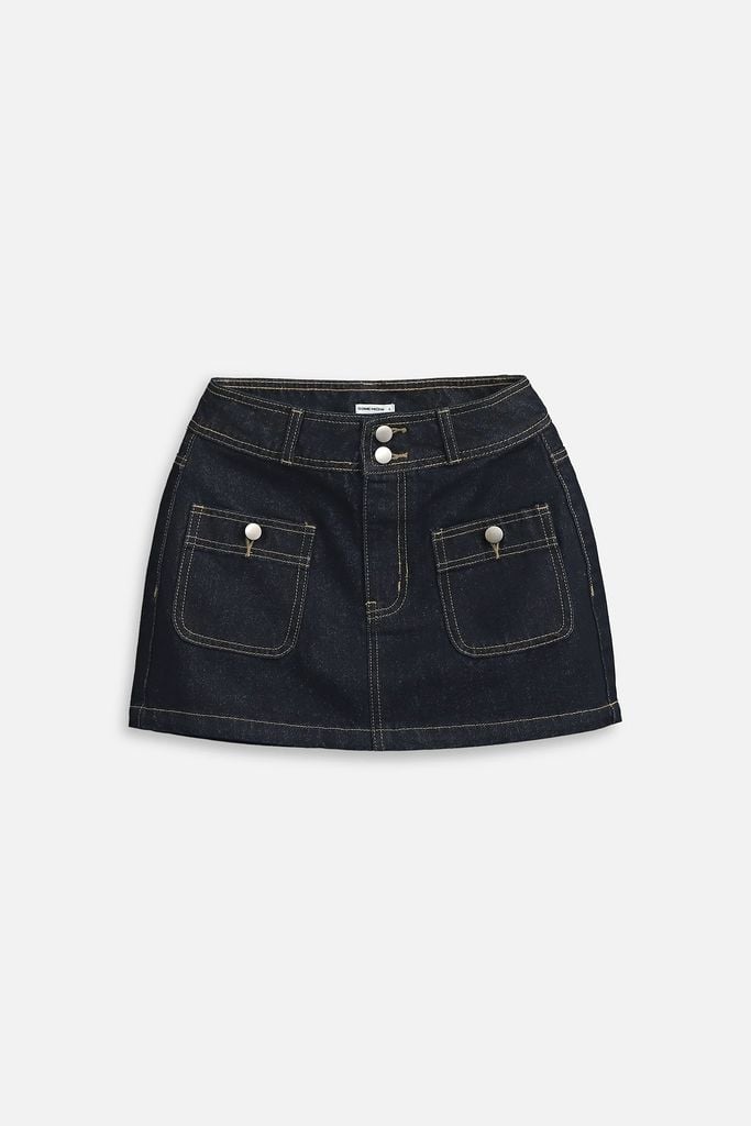  Chân Váy Ngắn Denim 2 Pockets 