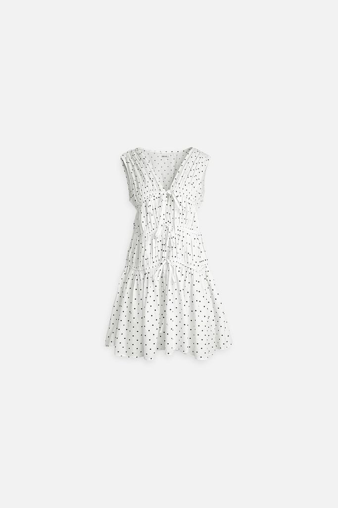  Đầm Ngắn Chấm Bi Elira Mini Dress 
