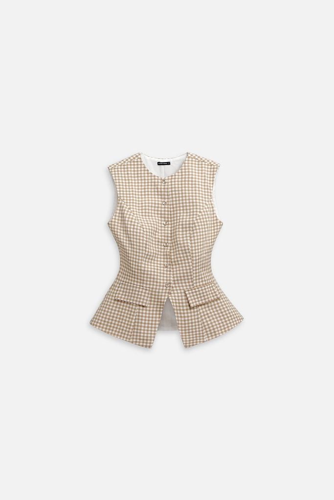  Áo The Checked Gile Square 