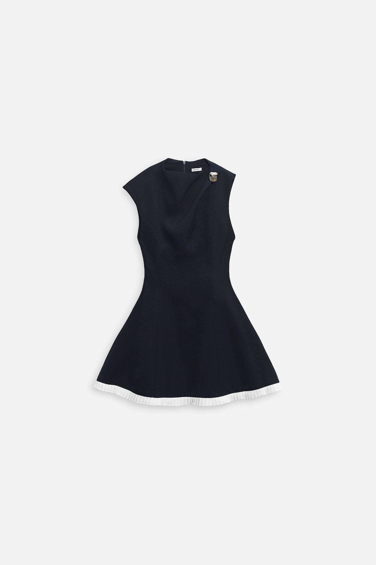 Đầm Ngắn Sleeveless Pleated Hem Detail