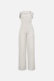 Jumpsuit Strapless Gentle Wide Leg