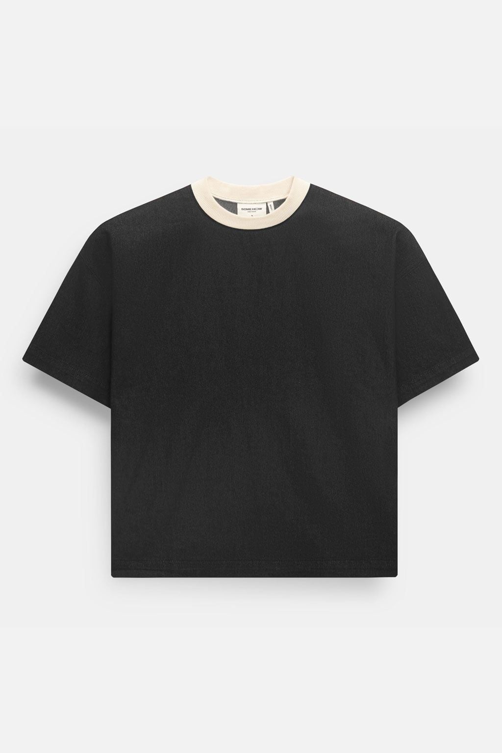 Áo Thun Boxy Denim Wash Enzyme Phối Bo