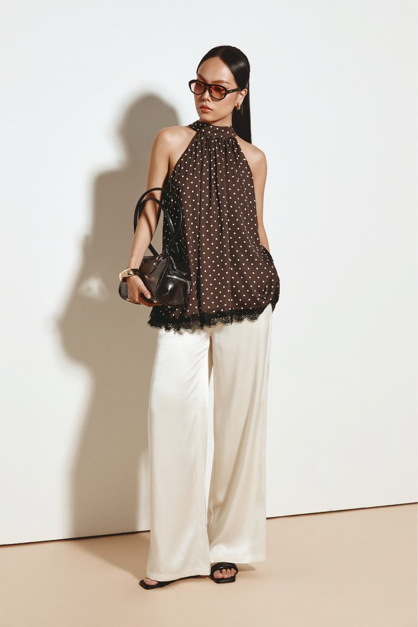 Quần Dài Lụa Velour Flow Silky