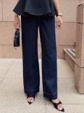 Quần Jean Straight Light Flare Blue