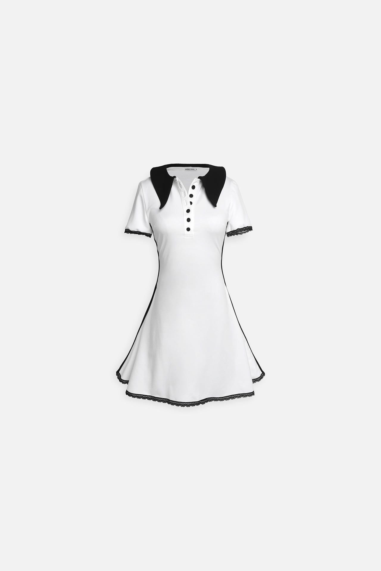 Đầm Ngắn Xòe Polka Dot Polo Dress