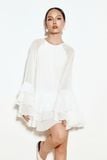 Đầm Ngắn Tơ Tay Bèo Bloom Dress