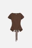 Áo Thun Flare Sleeve Back-Tie