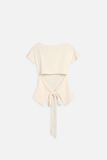 Áo Thun Flare Sleeve Back-Tie